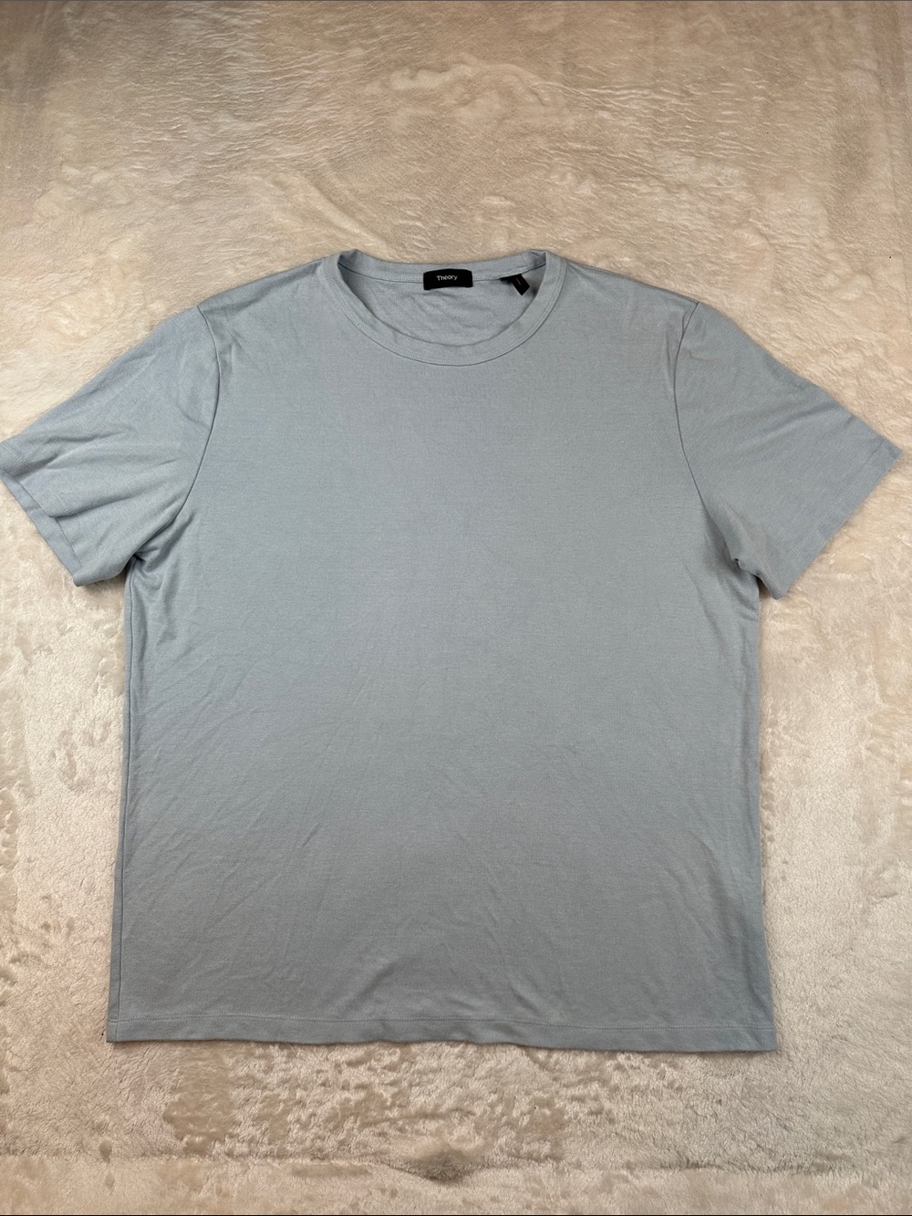Theory Size XL Men's Light Blue Crewneck Tee | Casual | Everyday | Comfort